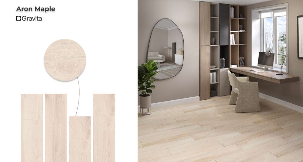 Новая коллекция керамогранита Gravita Aron в виде паркетной доски