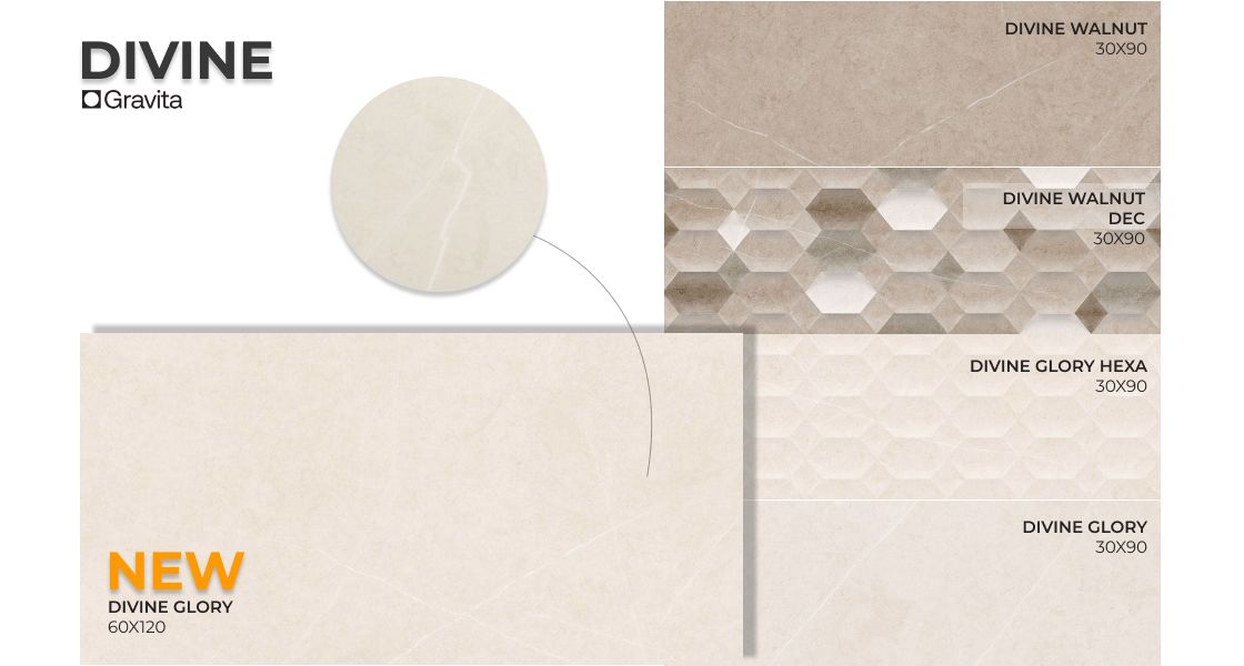 Новая керамическая плитка Gravita Divine